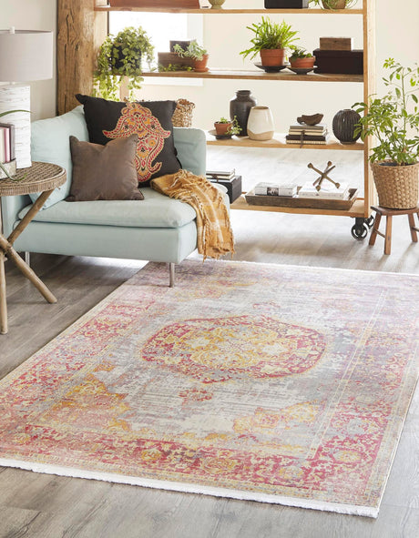 Multicolor 10' x 13' 1 Baracoa Rectangle Area Rug 100% Polypropylene Distressed Vintage Living Dining Room Office Traditional Carpet for Sale at Rug Engine