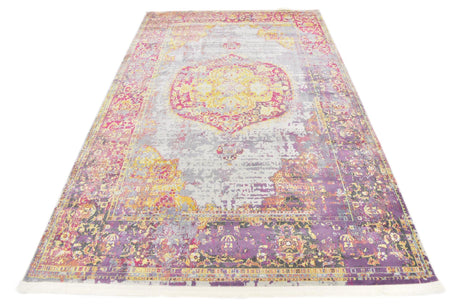 Multicolor 5' 5 x 8' Baracoa Rectangle Area Rug 100% Polypropylene Distressed Vintage Living Dining Room Office Traditional Carpet for Sale at Rug Engine