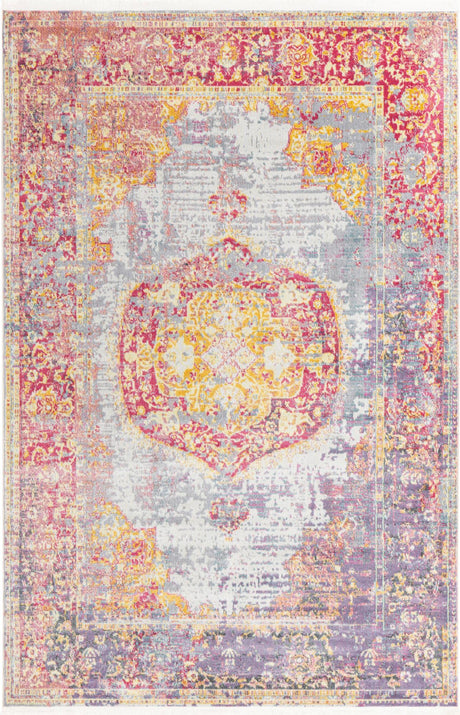 Multicolor 5' 5 x 8' Baracoa Rectangle Area Rug 100% Polypropylene Distressed Vintage Living Dining Room Office Traditional Carpet for Sale at Rug Engine