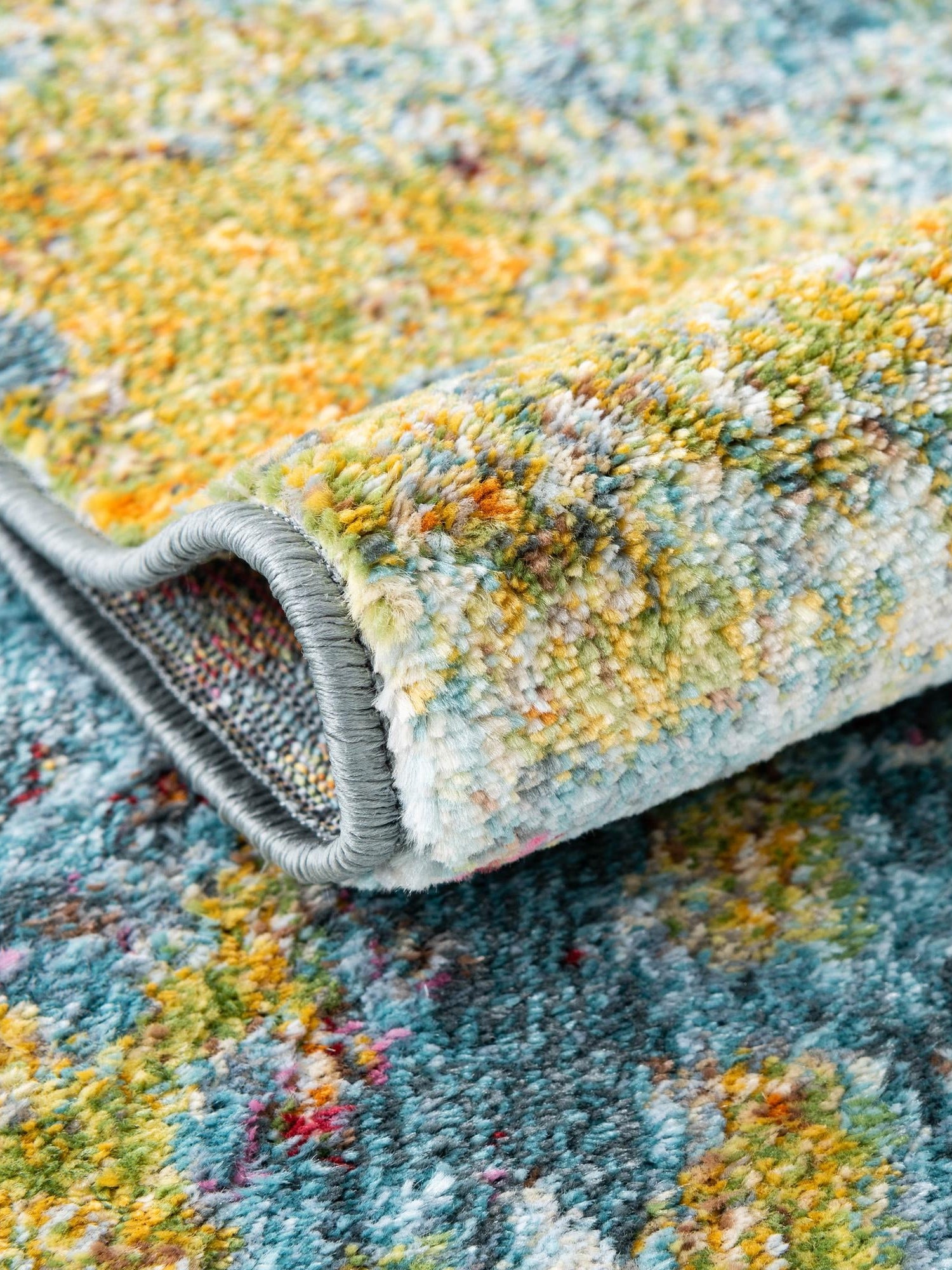 Blue 8' x 10' Baracoa Rectangle Area Rug 100% Polypropylene Distressed Vintage Living Dining Room Office Traditional Carpet for Sale at Rug Engine