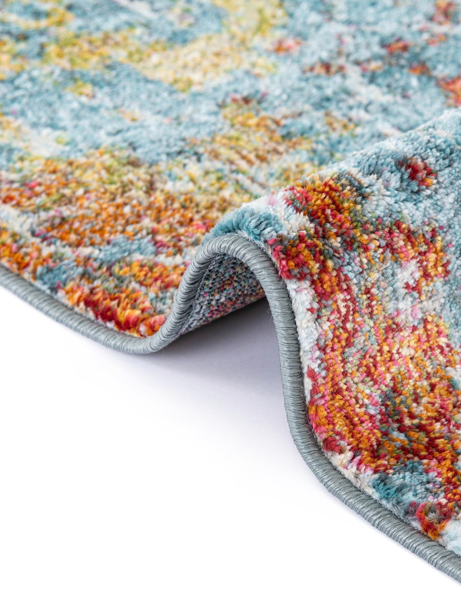 Blue 8' x 10' Baracoa Rectangle Area Rug 100% Polypropylene Distressed Vintage Living Dining Room Office Traditional Carpet for Sale at Rug Engine