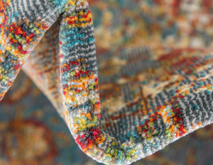 Red 2' 2 x 6' 1 Baracoa Runner Area Rug 100% Polypropylene Distressed Vintage Living Dining Room Office Traditional Carpet for Sale at Rug Engine