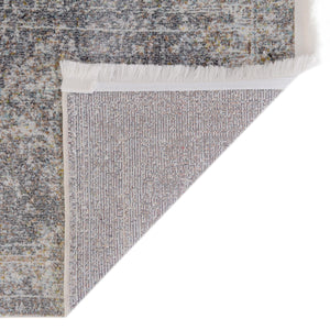 Fume Gray 4' 3 x 6' 1 Baracoa Rectangle Area Rug 100% Polypropylene Distressed Vintage Living Dining Room Office Traditional Carpet for Sale at Rug Engine