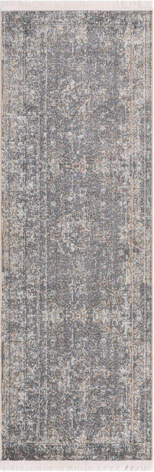 Fume Gray 2' 2 x 6' 1 Baracoa Runner Area Rug 100% Polypropylene Distressed Vintage Living Dining Room Office Traditional Carpet for Sale at Rug Engine