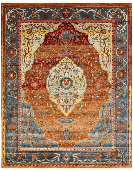 Rust Red 8' x 10' Baracoa Rectangle Area Rug 100% Polypropylene Distressed Vintage Living Dining Room Office Traditional Carpet for Sale at Rug Engine