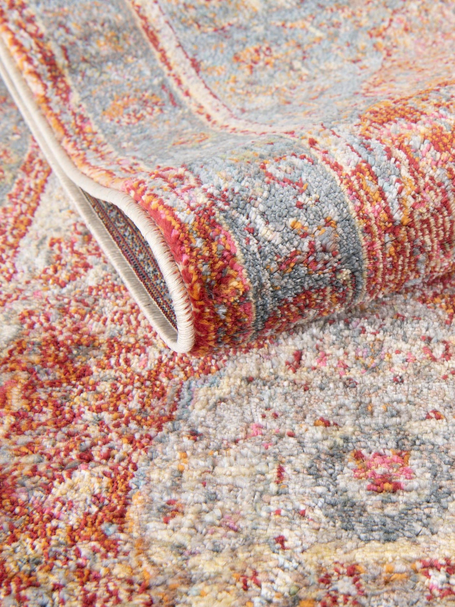 Rust Red 6' x 9' Baracoa Rectangle Area Rug 100% Polypropylene Distressed Vintage Living Dining Room Office Traditional Carpet for Sale at Rug Engine