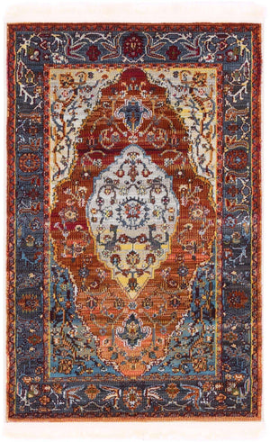 Rust Red 2' 2 x 3' 1 Baracoa Rectangle Area Rug 100% Polypropylene Distressed Vintage Living Dining Room Office Traditional Carpet for Sale at Rug Engine