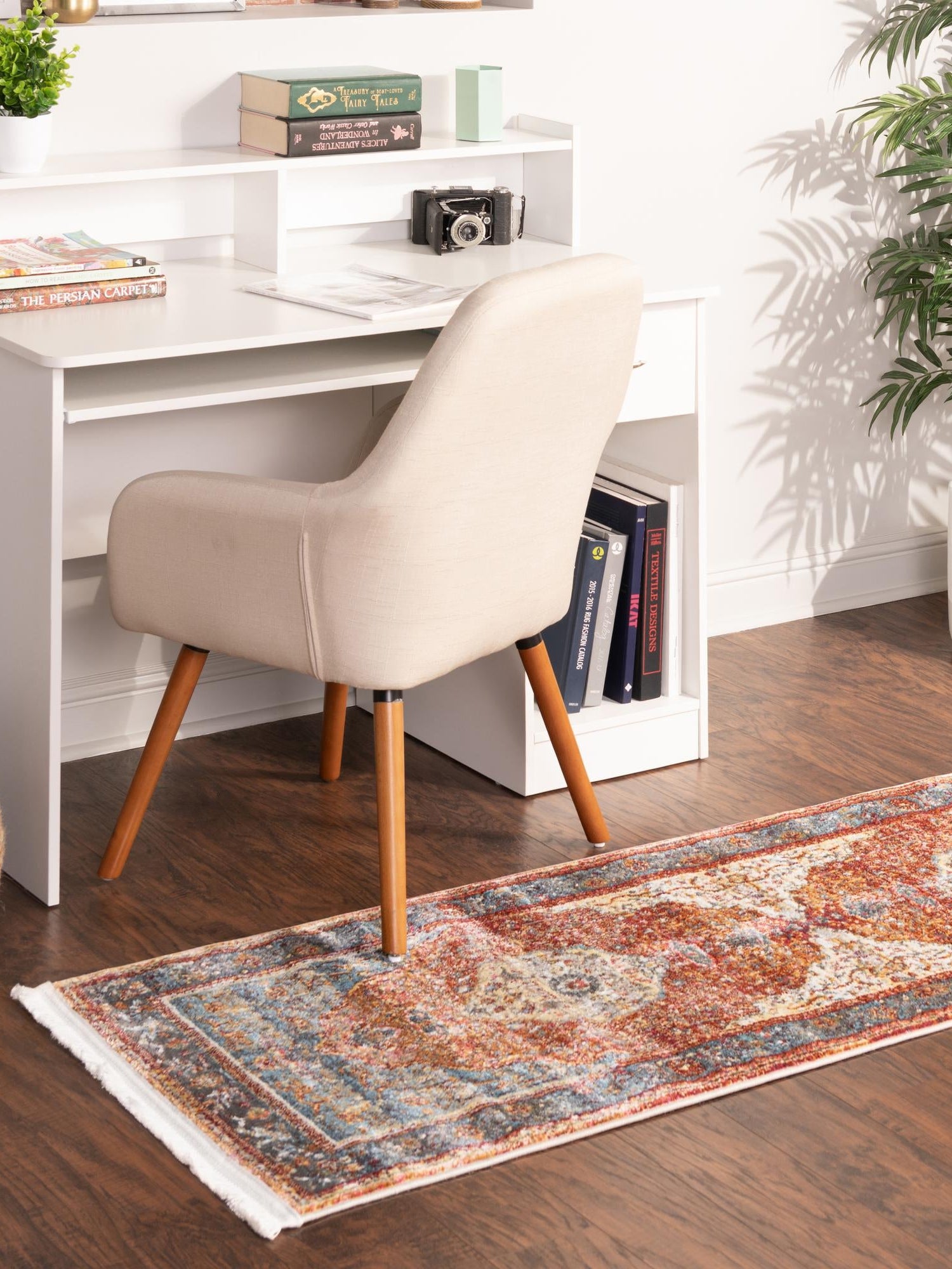 Rust Red 2' 7 x 16' 5 Baracoa Runner Area Rug 100% Polypropylene Distressed Vintage Living Dining Room Office Traditional Carpet for Sale at Rug Engine