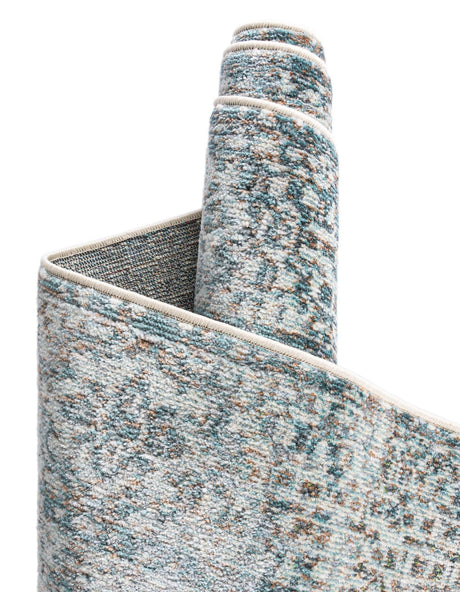 Multicolor 2' x 8' Baracoa Runner Area Rug 100% Polypropylene Distressed Vintage Living Dining Room Office Traditional Carpet for Sale at Rug Engine