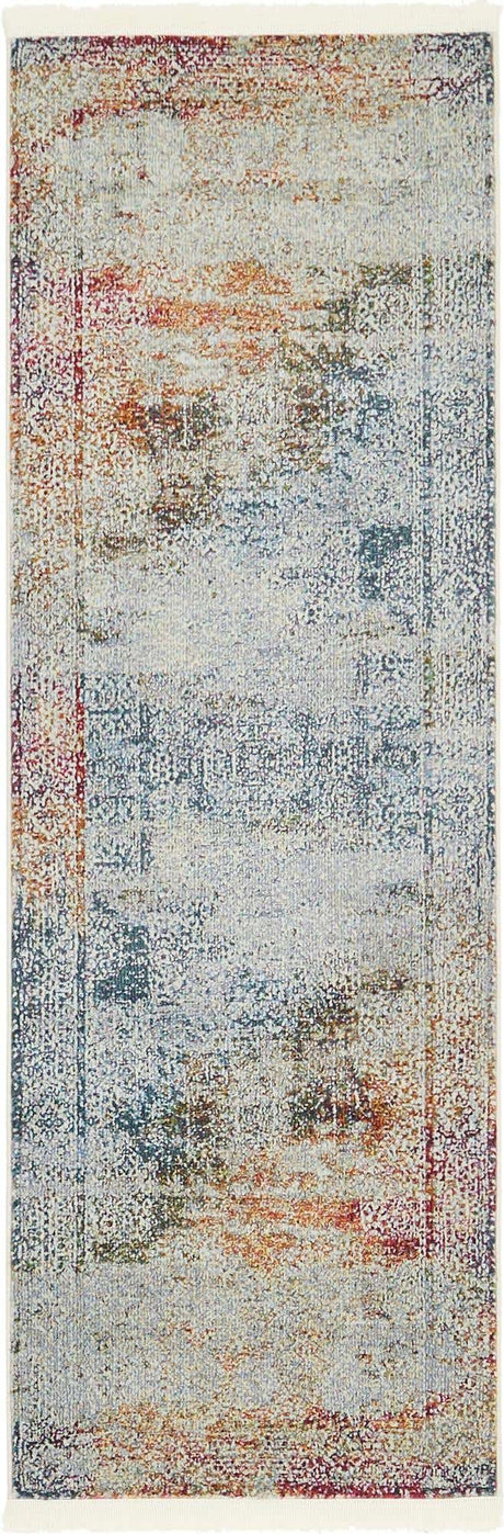 Multicolor 2' 2 x 6' 1 Baracoa Runner Area Rug 100% Polypropylene Distressed Vintage Living Dining Room Office Traditional Carpet for Sale at Rug Engine