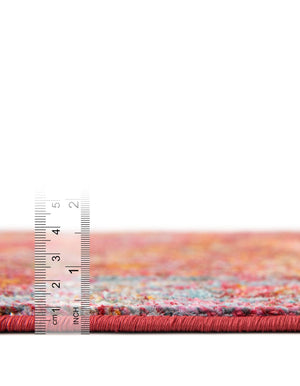 Red 4' 3 x 6' 1 Baracoa Rectangle Area Rug 100% Polypropylene Distressed Vintage Living Dining Room Office Traditional Carpet for Sale at Rug Engine