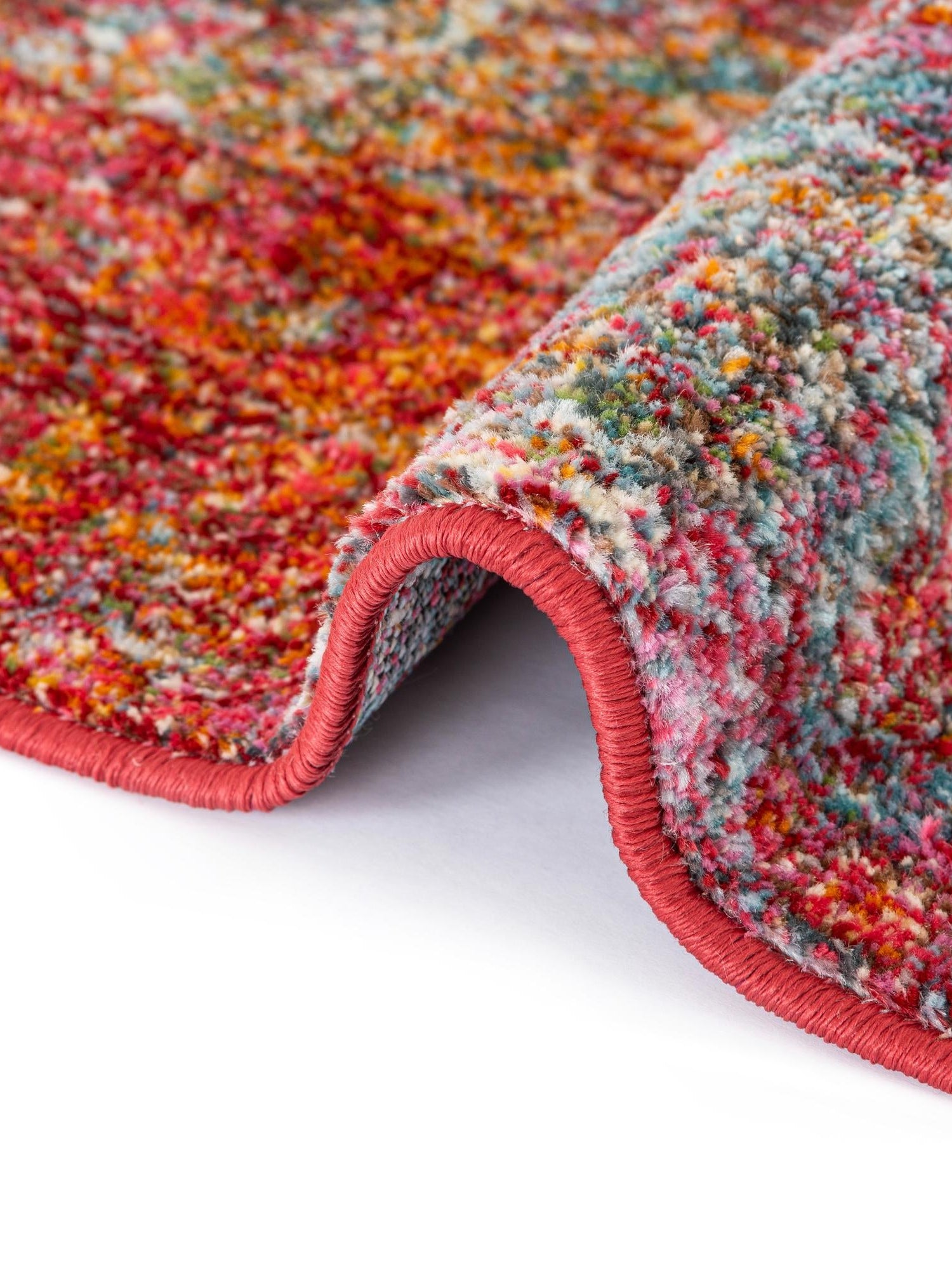 Red 5' 5 x 5' 5 Baracoa Round Area Rug 100% Polypropylene Distressed Vintage Living Dining Room Office Traditional Carpet for Sale at Rug Engine