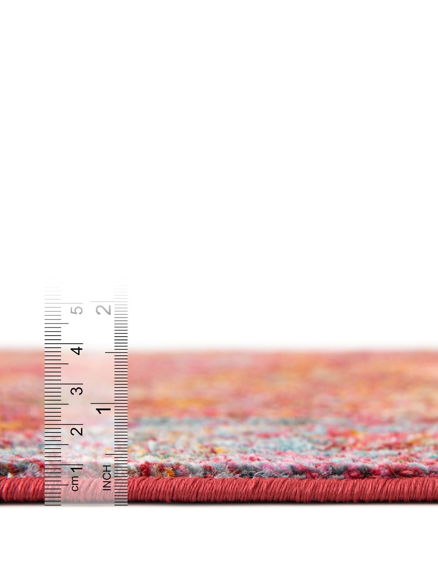 Red 2' 7 x 10' Baracoa Runner Area Rug 100% Polypropylene Distressed Vintage Living Dining Room Office Traditional Carpet for Sale at Rug Engine