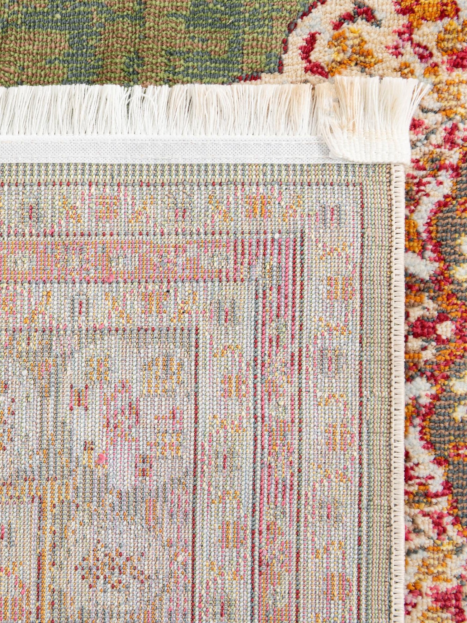 Green 8' x 11' Baracoa Rectangle Area Rug 100% Polypropylene Distressed Vintage Living Dining Room Office Traditional Carpet for Sale at Rug Engine