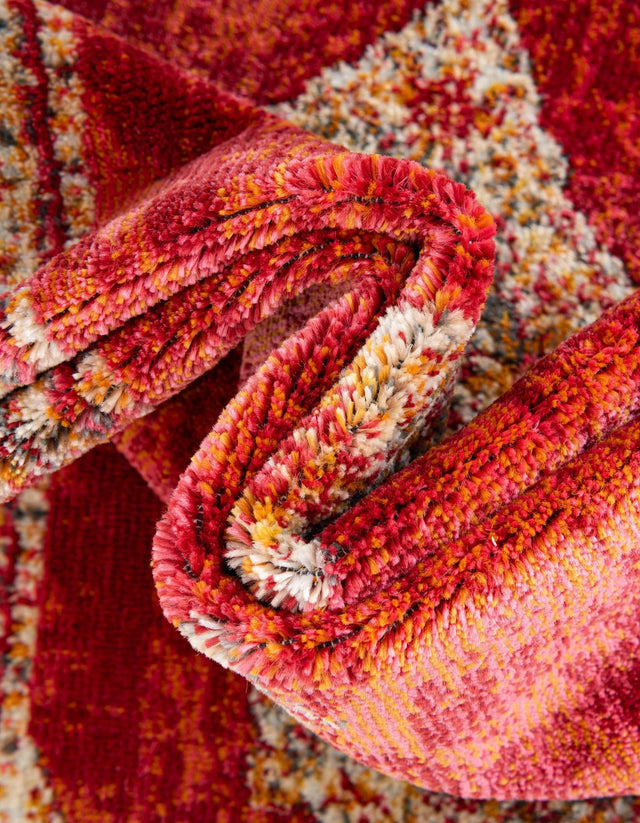 Red 10' x 13' 1 Baracoa Rectangle Area Rug 100% Polypropylene Distressed Vintage Living Dining Room Office Traditional Carpet for Sale at Rug Engine