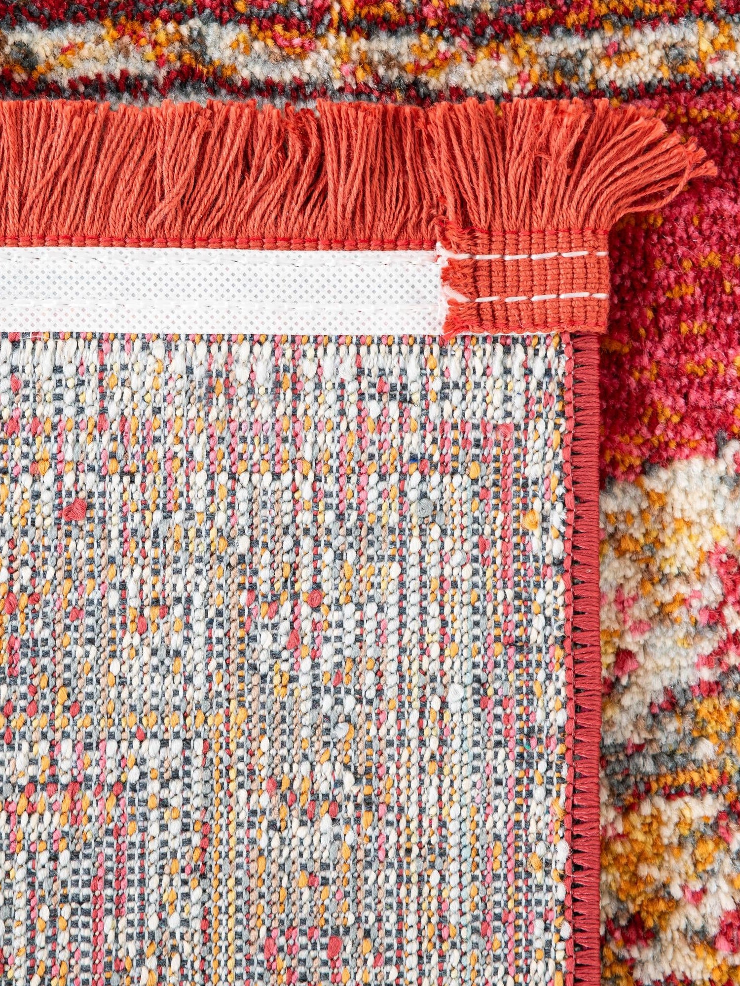 Red 4' 3 x 6' 1 Baracoa Rectangle Area Rug 100% Polypropylene Distressed Vintage Living Dining Room Office Traditional Carpet for Sale at Rug Engine