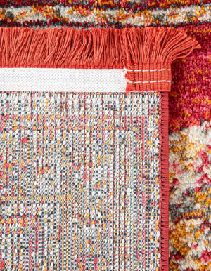 Red 4' 3 x 6' 1 Baracoa Rectangle Area Rug 100% Polypropylene Distressed Vintage Living Dining Room Office Traditional Carpet for Sale at Rug Engine