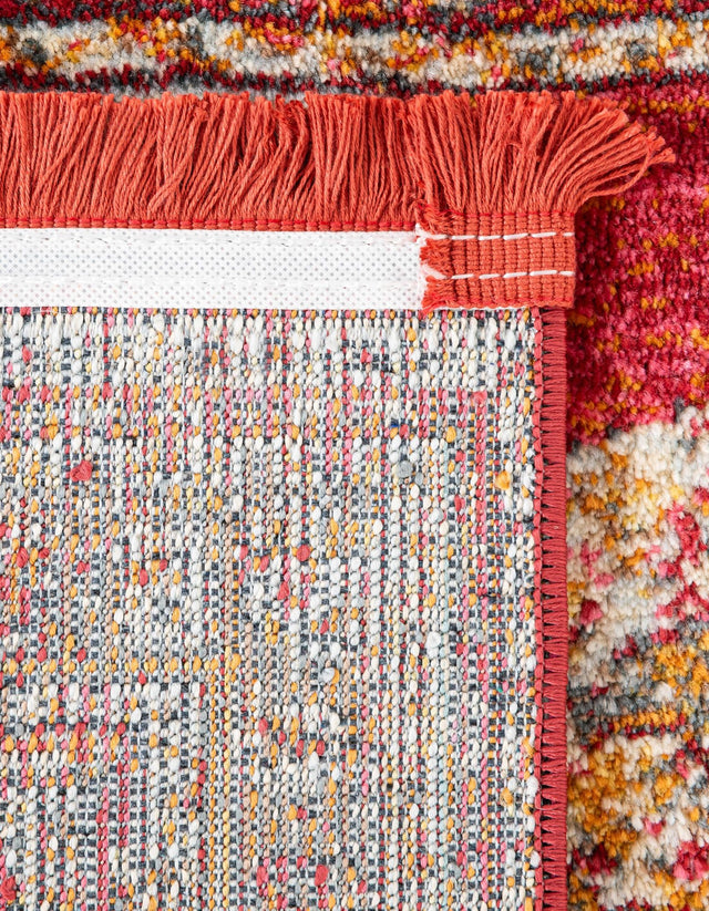 Red 4' 3 x 6' 1 Baracoa Rectangle Area Rug 100% Polypropylene Distressed Vintage Living Dining Room Office Traditional Carpet for Sale at Rug Engine