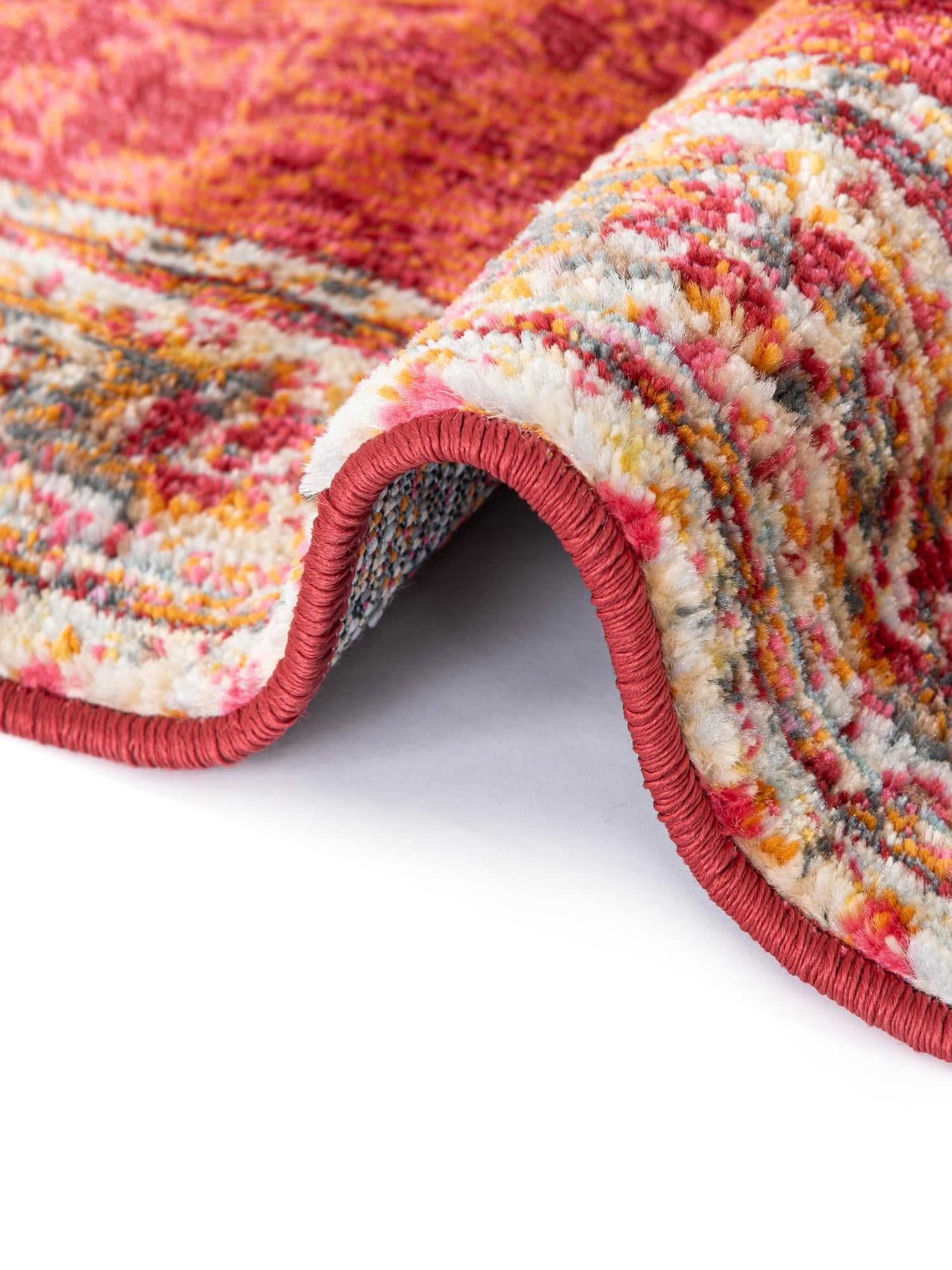 Red 4' 3 x 6' 1 Baracoa Rectangle Area Rug 100% Polypropylene Distressed Vintage Living Dining Room Office Traditional Carpet for Sale at Rug Engine