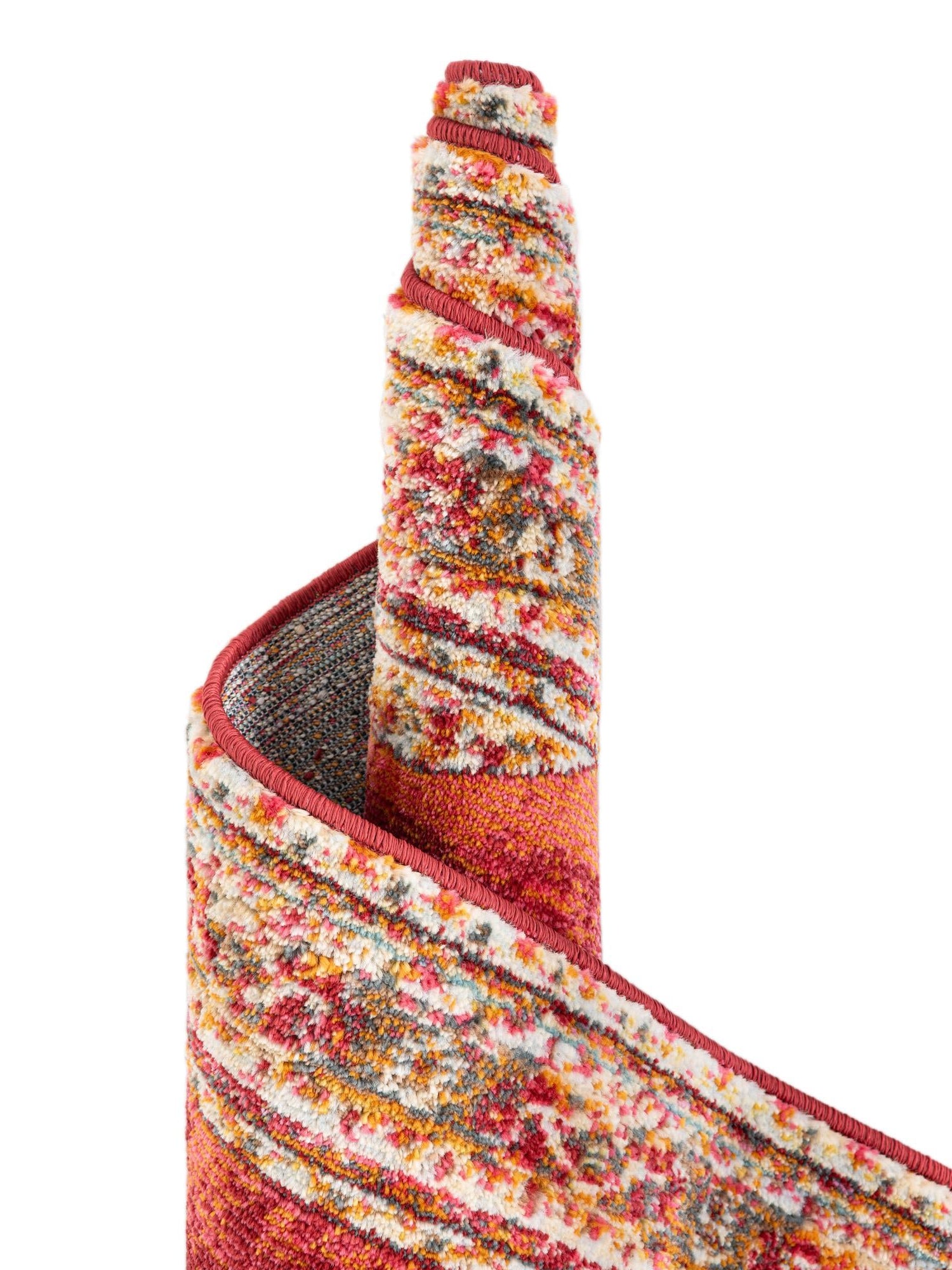 Red 4' 3 x 6' 1 Baracoa Rectangle Area Rug 100% Polypropylene Distressed Vintage Living Dining Room Office Traditional Carpet for Sale at Rug Engine