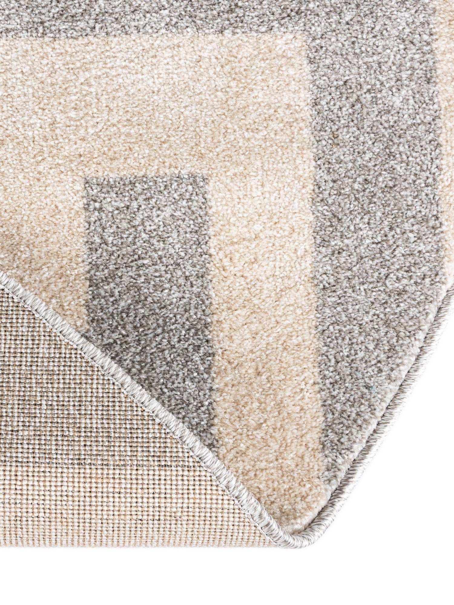 Gray 6' 1 x 6' 1 Athens Round Area Rug 100% Polypropylene With Cotton Backing Easy Clean Indoor Living Dining Room Bedroom Office Carpet for Sale at Rug Engine