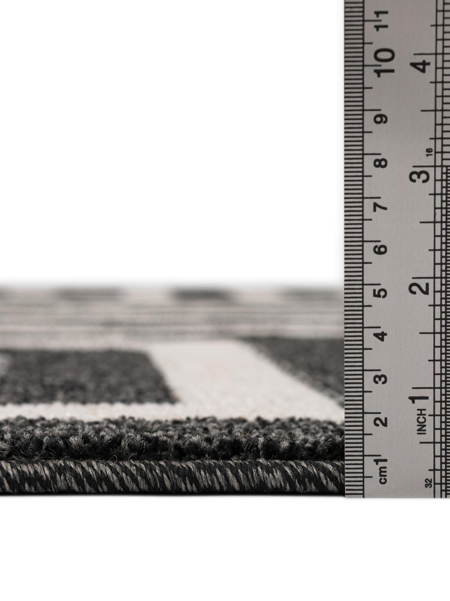 Black 7' 10 x 7' 10 Athens Round Area Rug 100% Polypropylene With Cotton Backing Easy Clean Indoor Living Dining Room Bedroom Office Carpet for Sale at Rug Engine