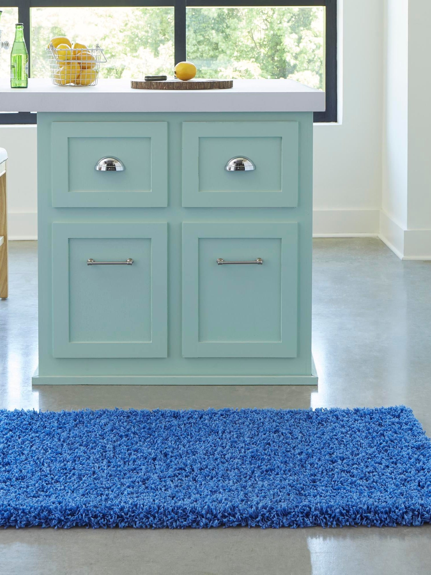 Periwinkle Blue 2' 7 x 19' 8 Solid Shag Runner Area Rug Thick Soft Touch Fluffy & Plush Shaggy Pile Durable Minimalist Carpet for Classic Interior Design for Sale at Rug Engine