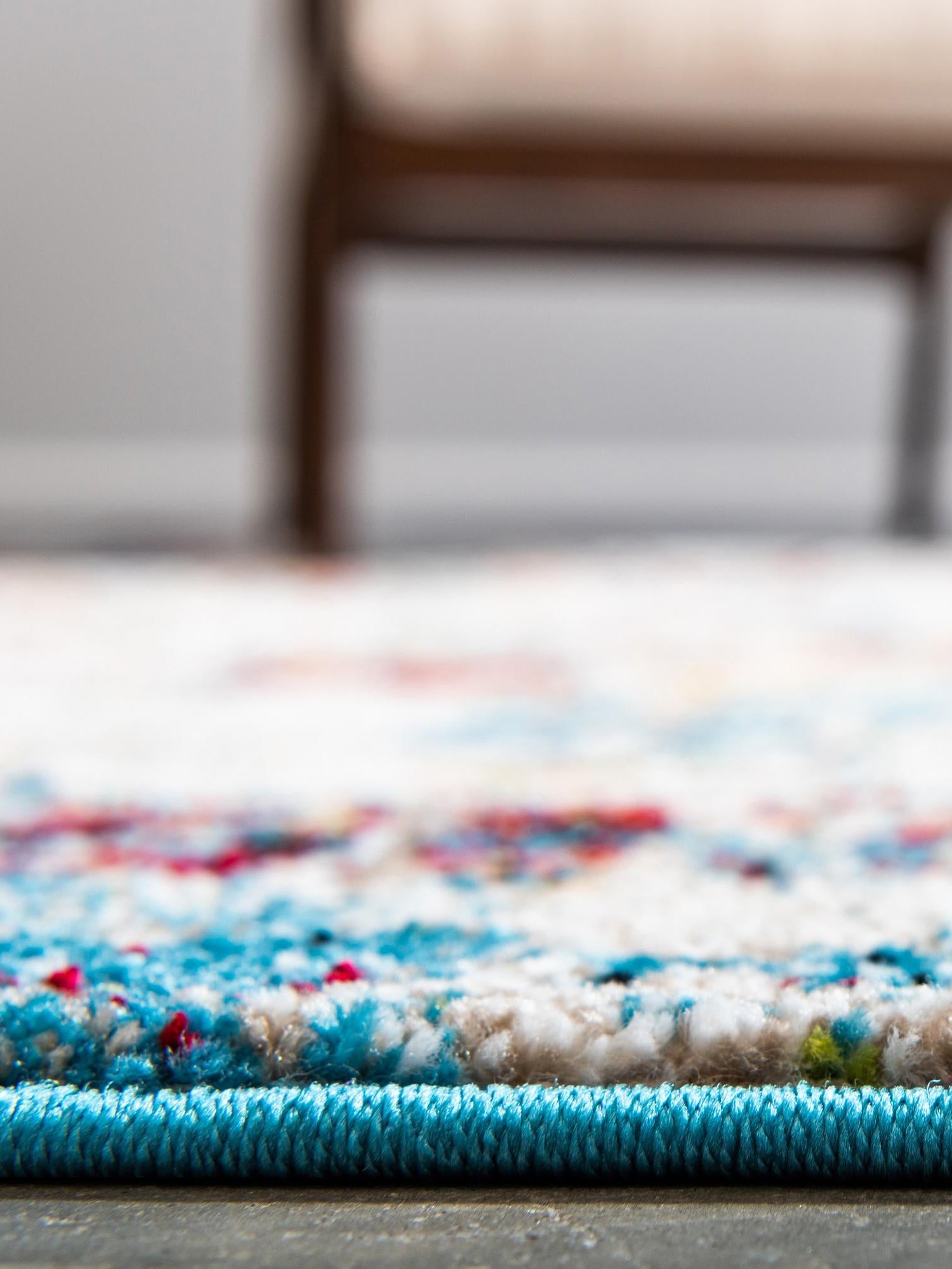 Multicolor 8' x 10' Rosso Rectangle Area Rug Vintage Distressed Faded Traditional Design Carpet for Unique Home Interior Design for Sale at Rug Engine