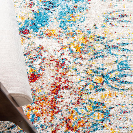 Multicolor 5' 1 x 8' Rosso Rectangle Area Rug Vintage Distressed Faded Traditional Design Carpet for Unique Home Interior Design for Sale at Rug Engine