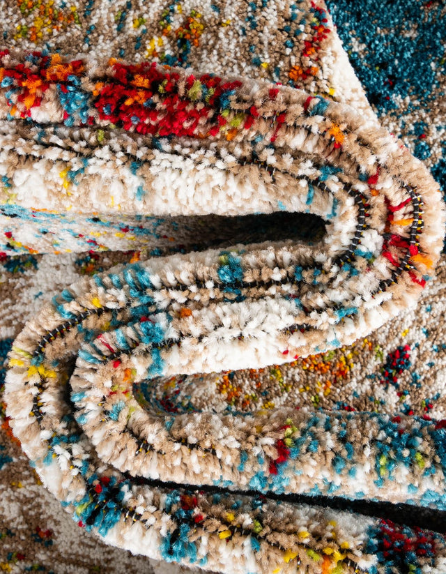 Multicolor 2' 7 x 10' Rosso Runner Area Rug Vintage Distressed Faded Traditional Design Carpet for Unique Home Interior Design for Sale at Rug Engine
