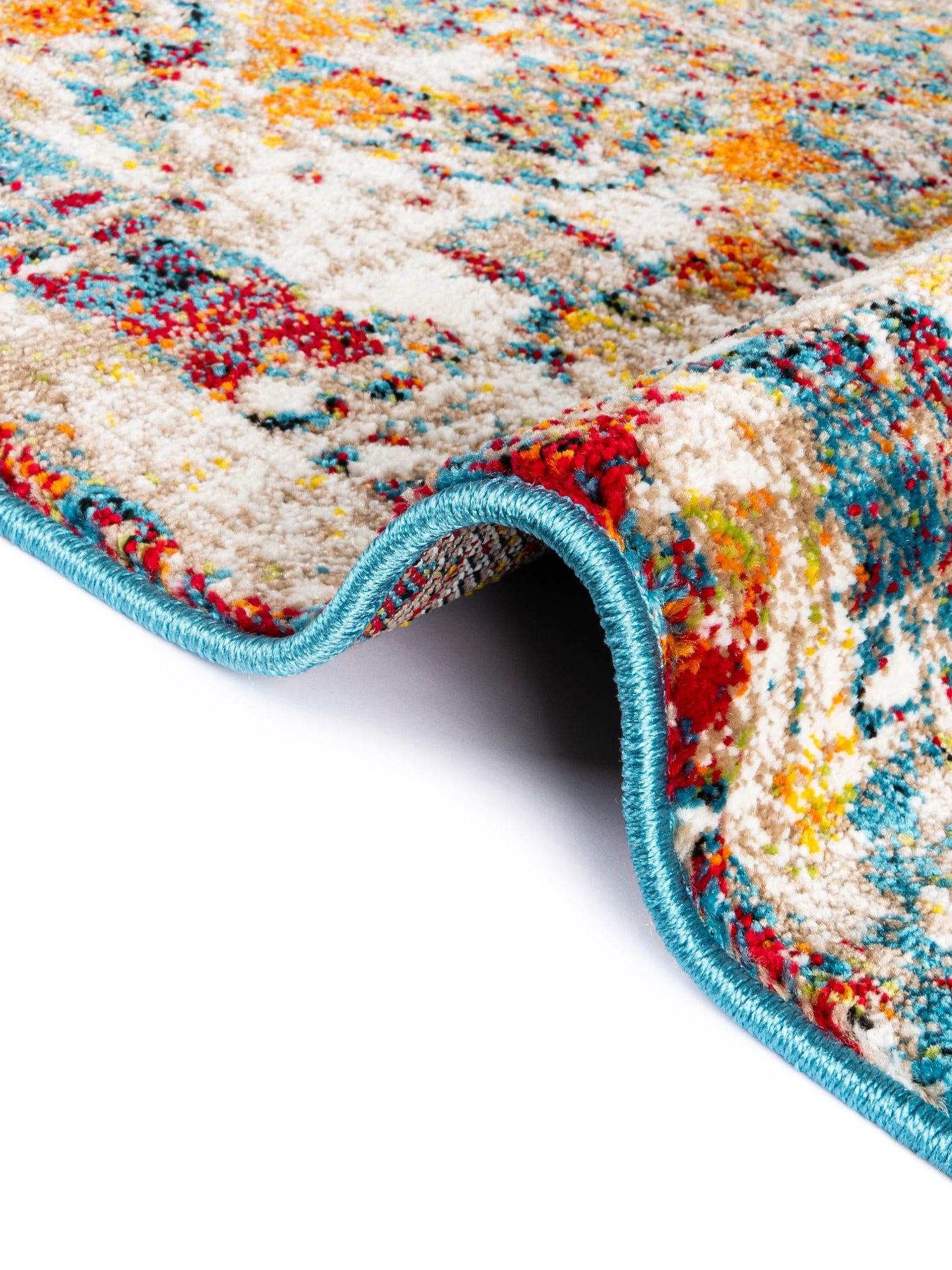 Multicolor 2' 7 x 12' Rosso Runner Area Rug Vintage Distressed Faded Traditional Design Carpet for Unique Home Interior Design for Sale at Rug Engine
