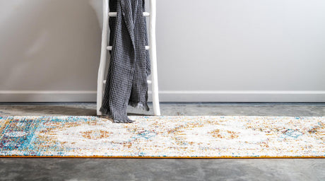 Beige 2' x 6' 1 Rosso Runner Area Rug Vintage Distressed Faded Traditional Design Carpet for Unique Home Interior Design for Sale at Rug Engine