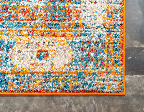 Beige 2' x 6' 1 Rosso Runner Area Rug Vintage Distressed Faded Traditional Design Carpet for Unique Home Interior Design for Sale at Rug Engine