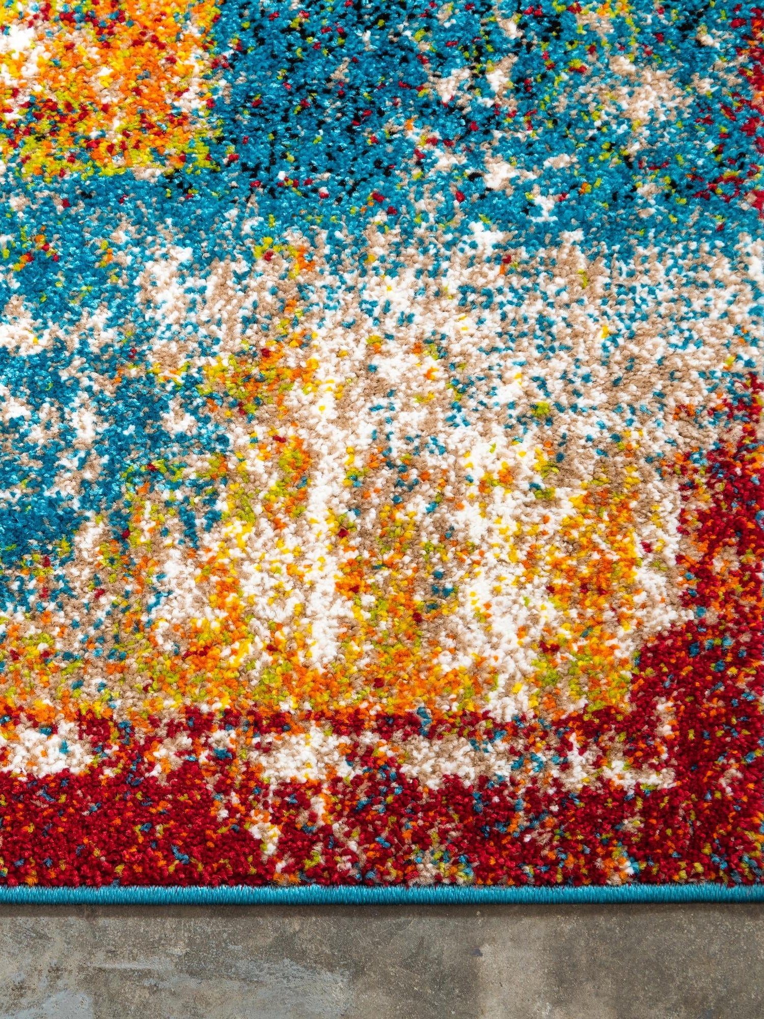 Multicolor 5' 1 x 8' Rosso Rectangle Area Rug Vintage Distressed Faded Traditional Design Carpet for Unique Home Interior Design for Sale at Rug Engine