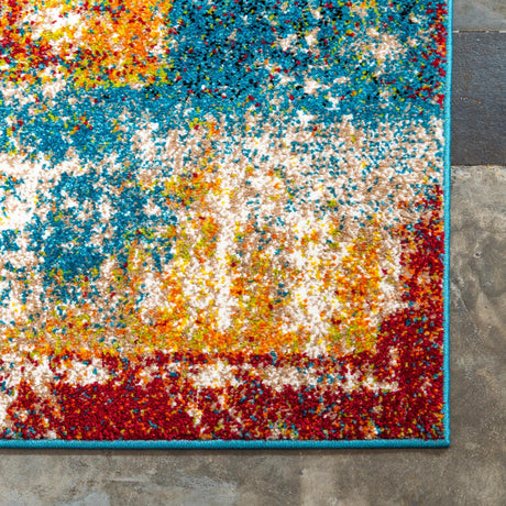 Multicolor 9' x 12' 2 Rosso Rectangle Area Rug Vintage Distressed Faded Traditional Design Carpet for Unique Home Interior Design for Sale at Rug Engine