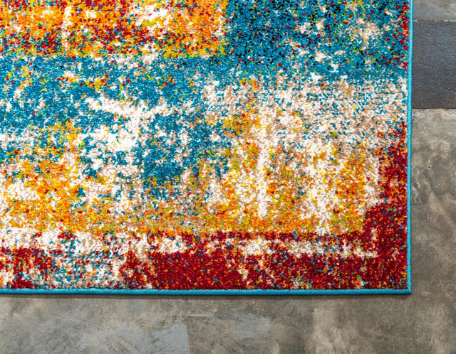 Multicolor 2' 7 x 10' Rosso Runner Area Rug Vintage Distressed Faded Traditional Design Carpet for Unique Home Interior Design for Sale at Rug Engine