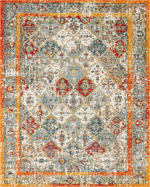 Beige 8' x 10' Rosso Rectangle Area Rug Vintage Distressed Faded Traditional Design Carpet for Unique Home Interior Design for Sale at Rug Engine