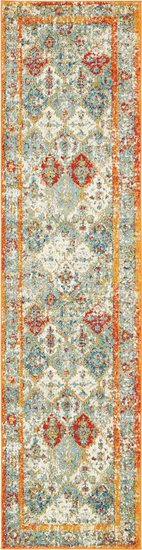 Beige 2' 7 x 10' Rosso Runner Area Rug Vintage Distressed Faded Traditional Design Carpet for Unique Home Interior Design for Sale at Rug Engine