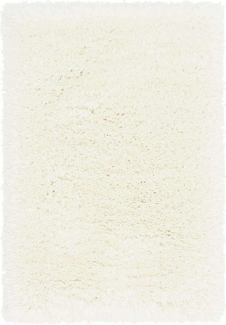 Bone 2' x 3' Marilyn Monroe Opulence Shag Rectangle Area Rug Thick Soft Touch Fluffy & Plush Shaggy Pile