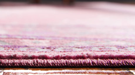 Pink 2' 7 x 10' Austin Runner Area Rug 100% Polyester Durable Cotton Backing Living Dining Room Bedroom Office Vintage Decor Carpet for Sale at Rug Engine