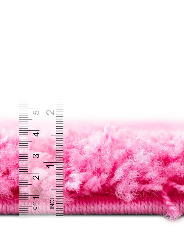 Taffy Pink 2' 6 x 13' 1 Solid Shag Runner Rug