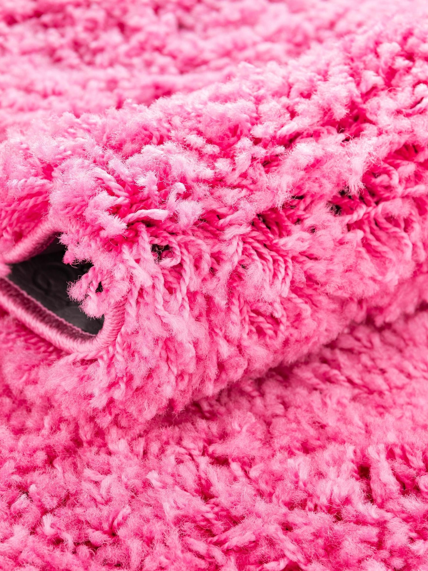 Taffy Pink 2' 7 x 19' 8 Solid Shag Runner Area Rug Thick Soft Touch Fluffy & Plush Shaggy Pile Durable Minimalist Carpet for Classic Interior Design for Sale at Rug Engine