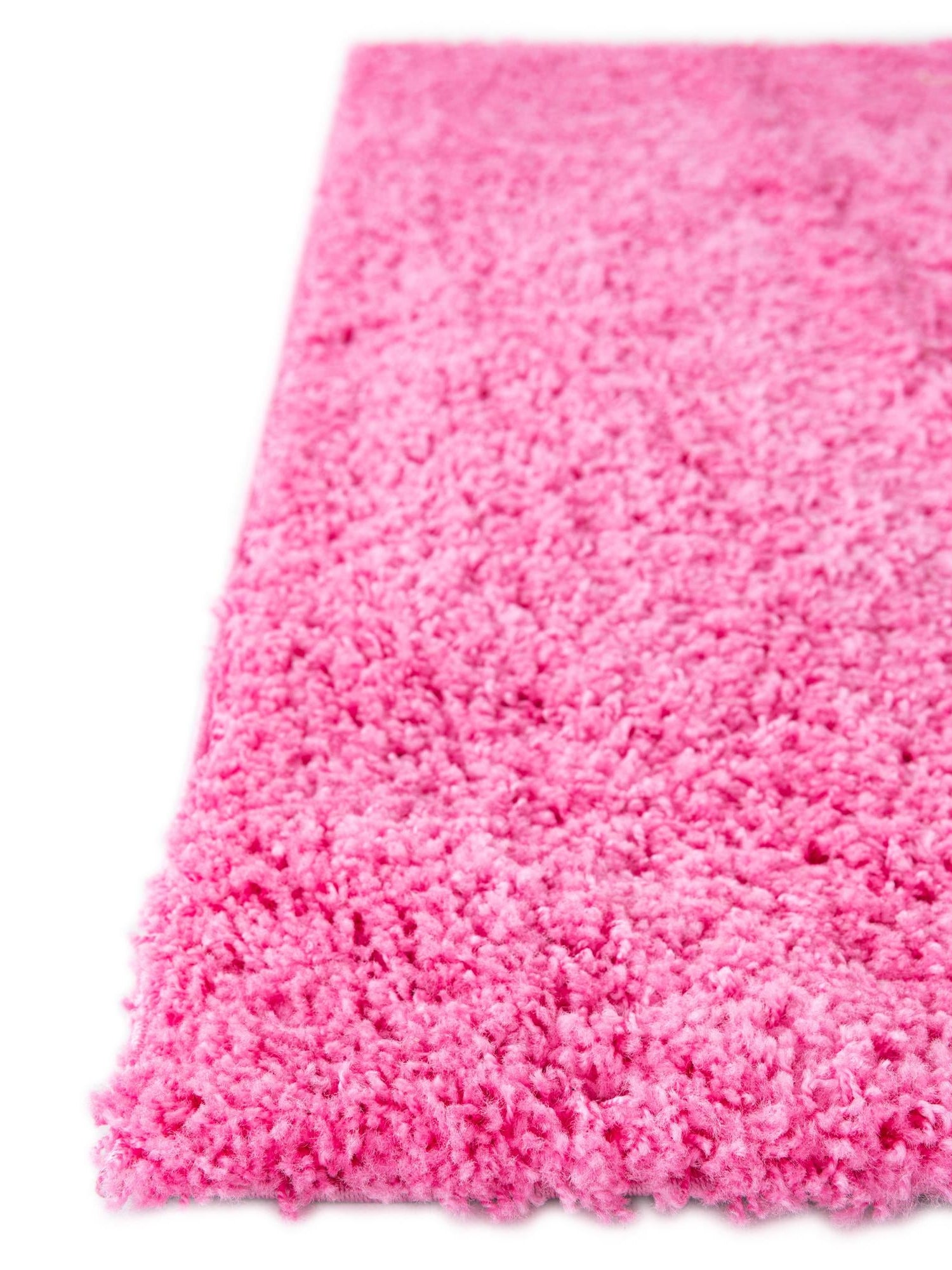 Taffy Pink 2' 7 x 13' 1 Solid Shag Runner Area Rug Thick Soft Touch Fluffy & Plush Shaggy Pile