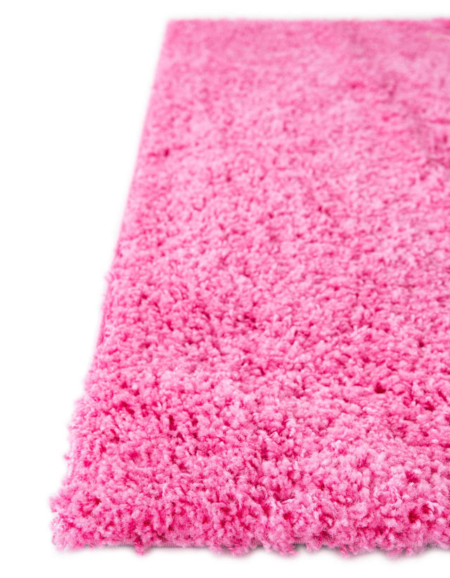 Taffy Pink 2' 2 x 7' Solid Shag Runner Rug