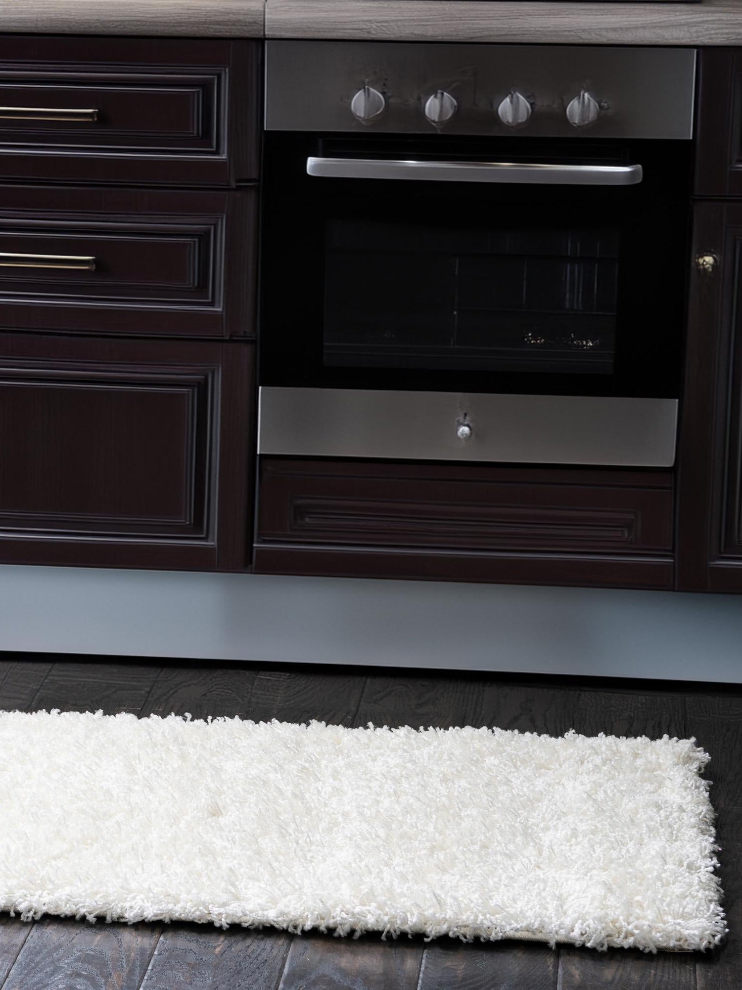 Snow White 2' 7 x 13' 1 Solid Shag Runner Area Rug Thick Soft Touch Fluffy & Plush Shaggy Pile Durable Minimalist Carpet for Classic Interior Design for Sale at Rug Engine