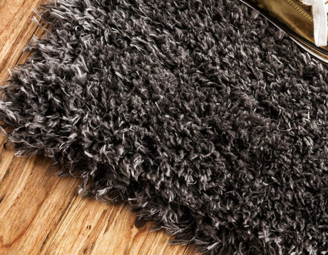 Slate 2' 7 x 12' Marilyn Monroe Opulence Shag Runner Area Rug Thick Soft Touch Fluffy & Plush Shaggy Pile 100% Polyester Carpet for Living, Dining, Bedroom, Office for Sale at Rug Engine