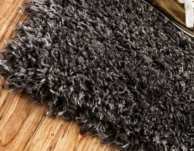 Slate 2' x 6' 1 Marilyn Monroe Opulence Shag Runner Area Rug Thick Soft Touch Fluffy & Plush Shaggy Pile