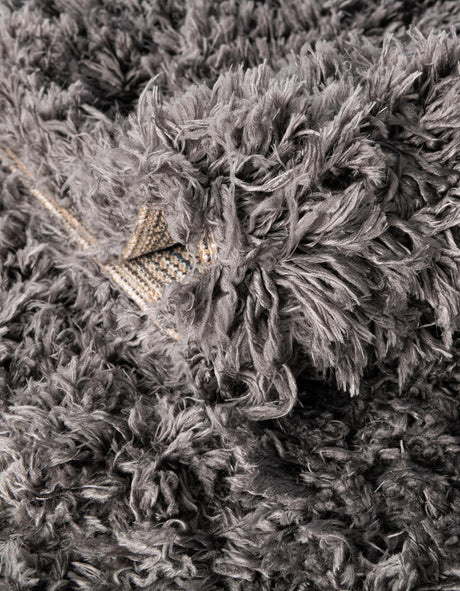 Slate 2' 7 x 12' Marilyn Monroe Opulence Shag Runner Area Rug Thick Soft Touch Fluffy & Plush Shaggy Pile 100% Polyester Carpet for Living, Dining, Bedroom, Office for Sale at Rug Engine