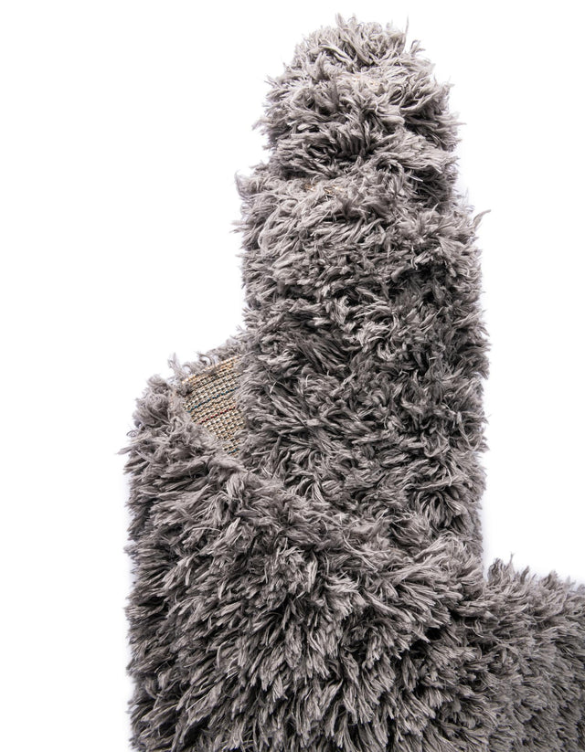 Slate 2' x 6' 1 Marilyn Monroe Opulence Shag Runner Area Rug Thick Soft Touch Fluffy & Plush Shaggy Pile