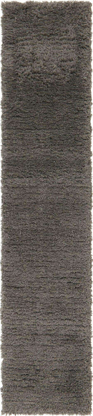 Slate 2' x 10' Marilyn Monroe Opulence Shag Runner Area Rug Thick Soft Touch Fluffy & Plush Shaggy Pile